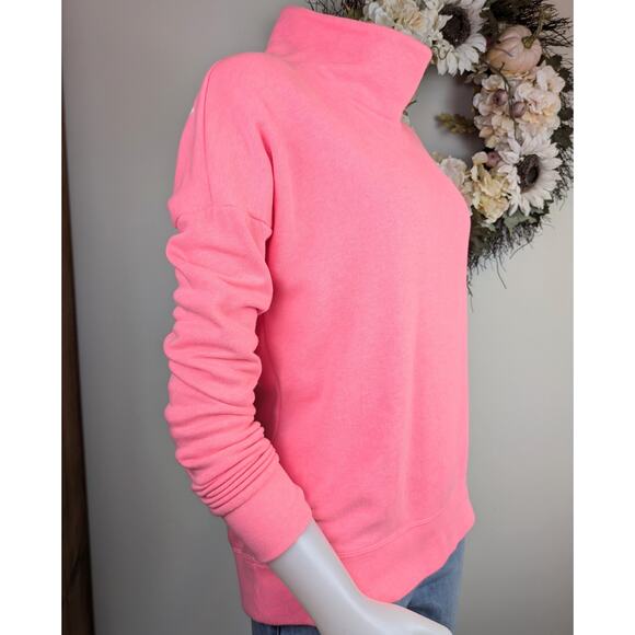Victoria's Secret PINK Mock Turtleneck Large Graphic Comfy Sweatshirt Size Small - Picture 3 of 11